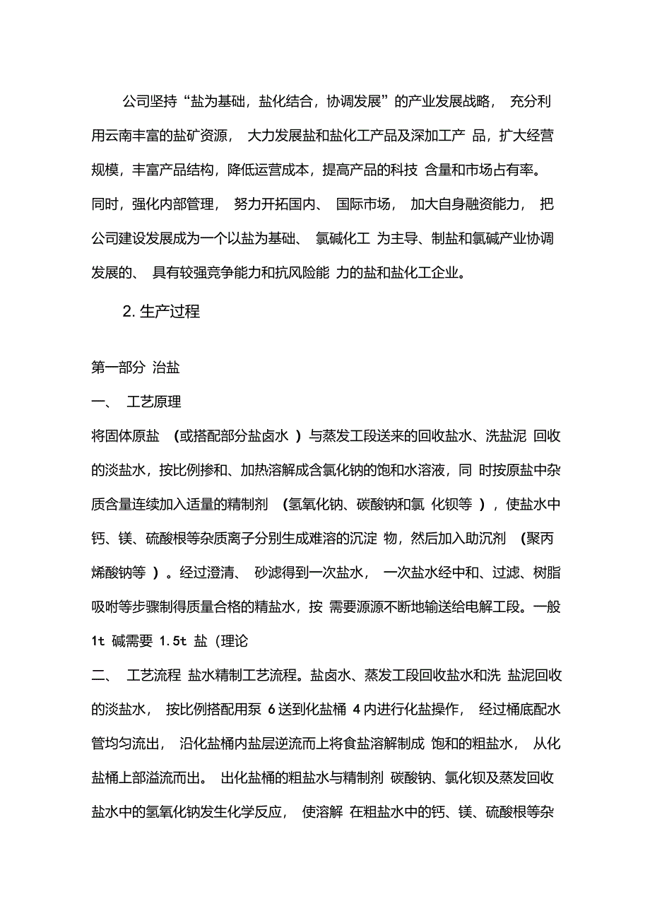 云南盐化股份有限公司参观见习报告_第2页