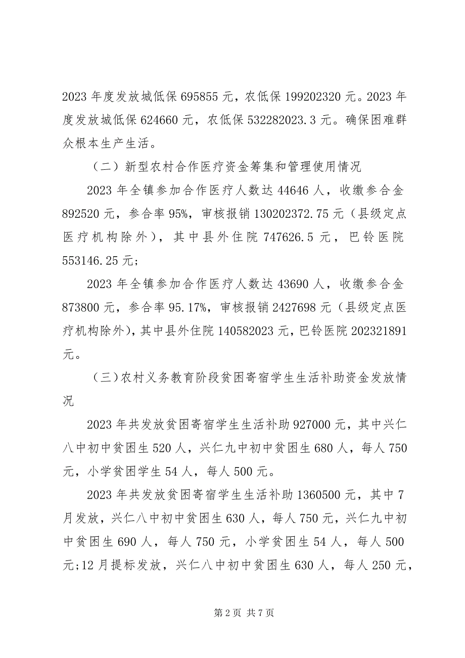 2023年涉农资金自查自纠报告.docx_第2页