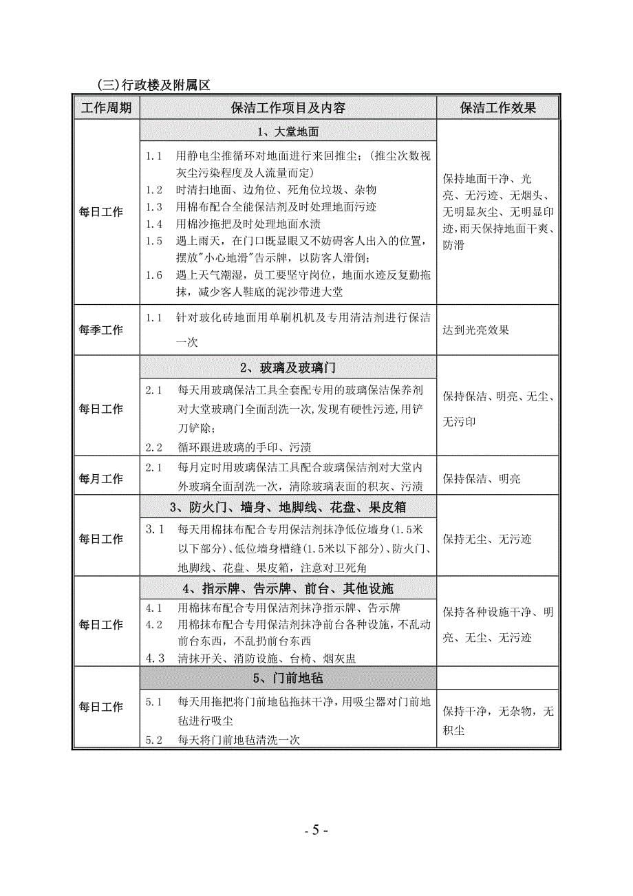 学校保洁方案_第5页