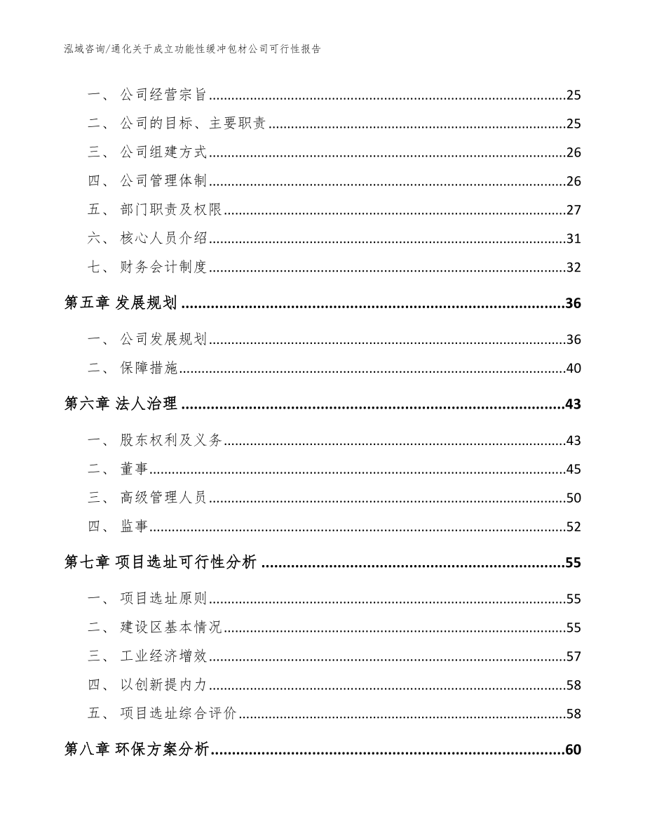 通化关于成立功能性缓冲包材公司可行性报告【模板参考】_第3页