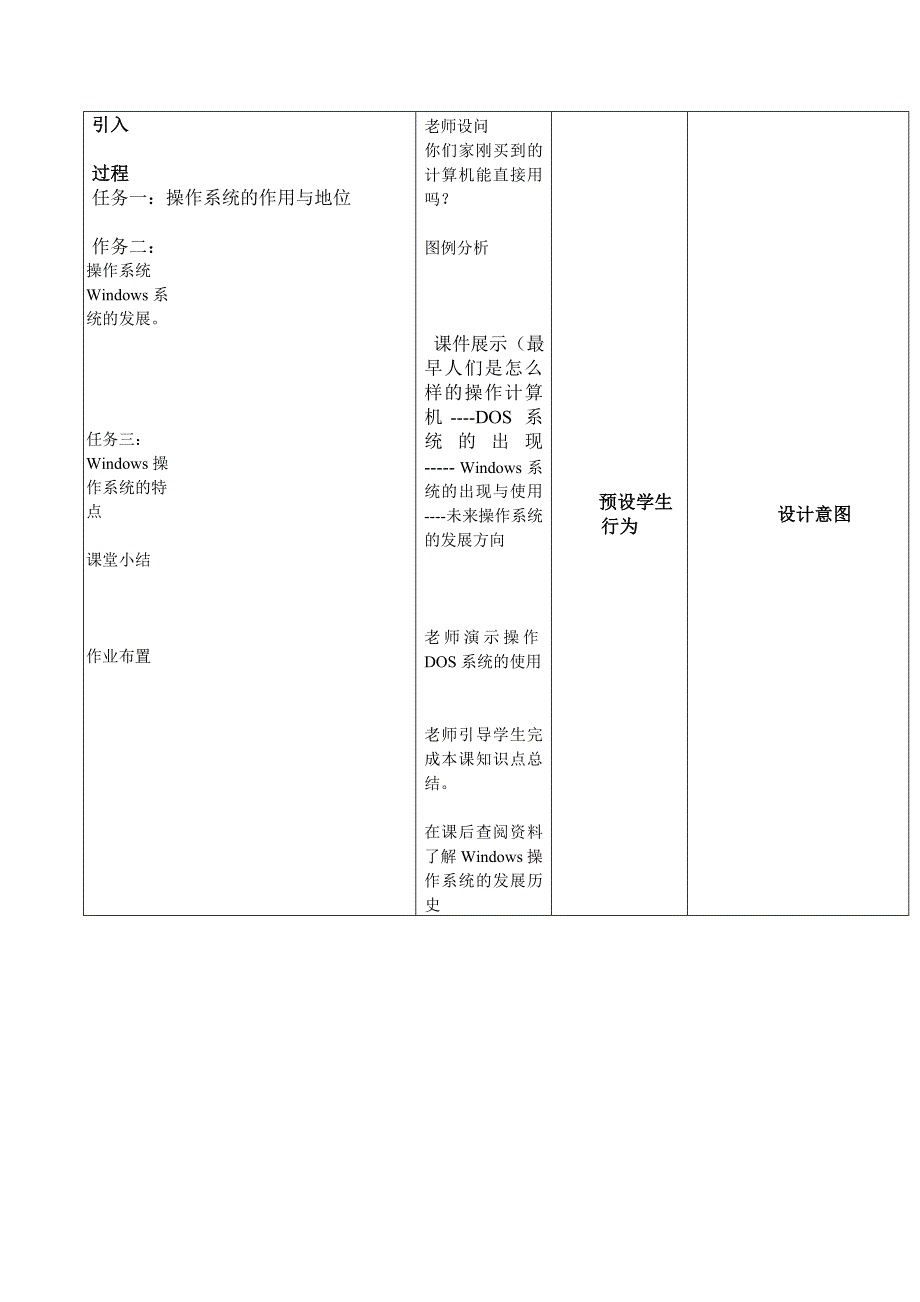 操作系统教学设计与反思_第2页