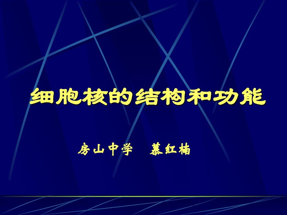 细胞核结构和功能课件_第1页