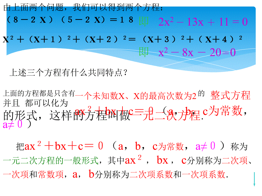 数学17.1一元二次方程课件课本北京课改版八年级下_第4页