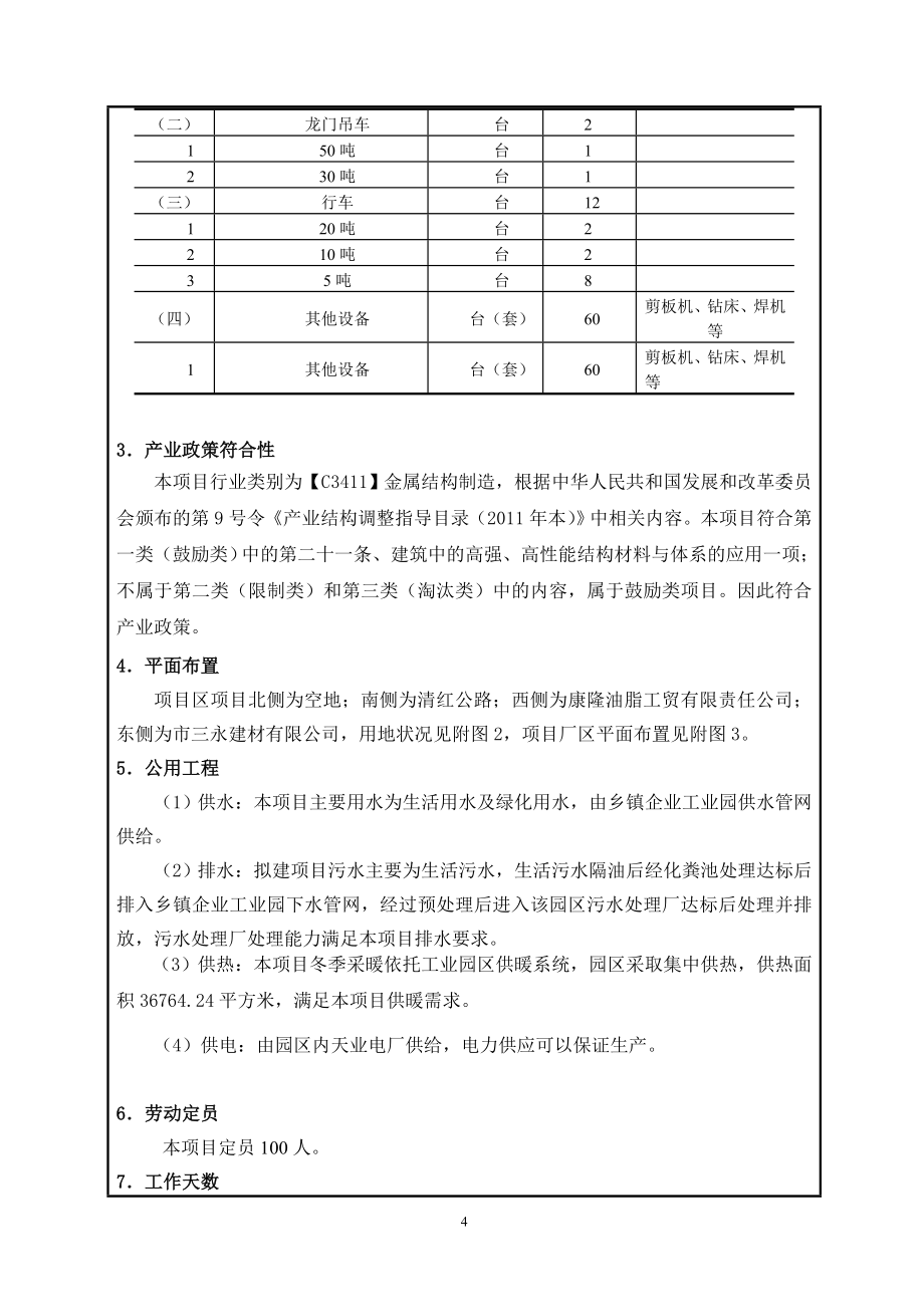 钢结构项目环评报告学士学位论文.doc_第4页