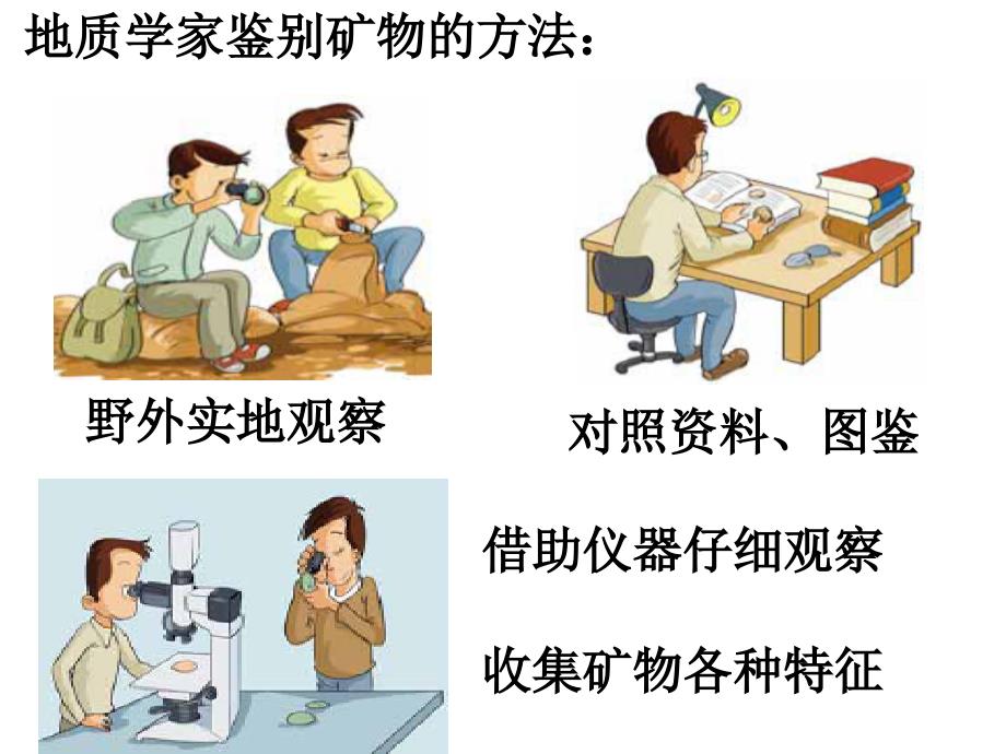 教科版四年级科学下册面对几种不知名的矿物_第3页