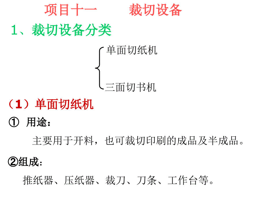 项目十一裁切PPT课件_第1页