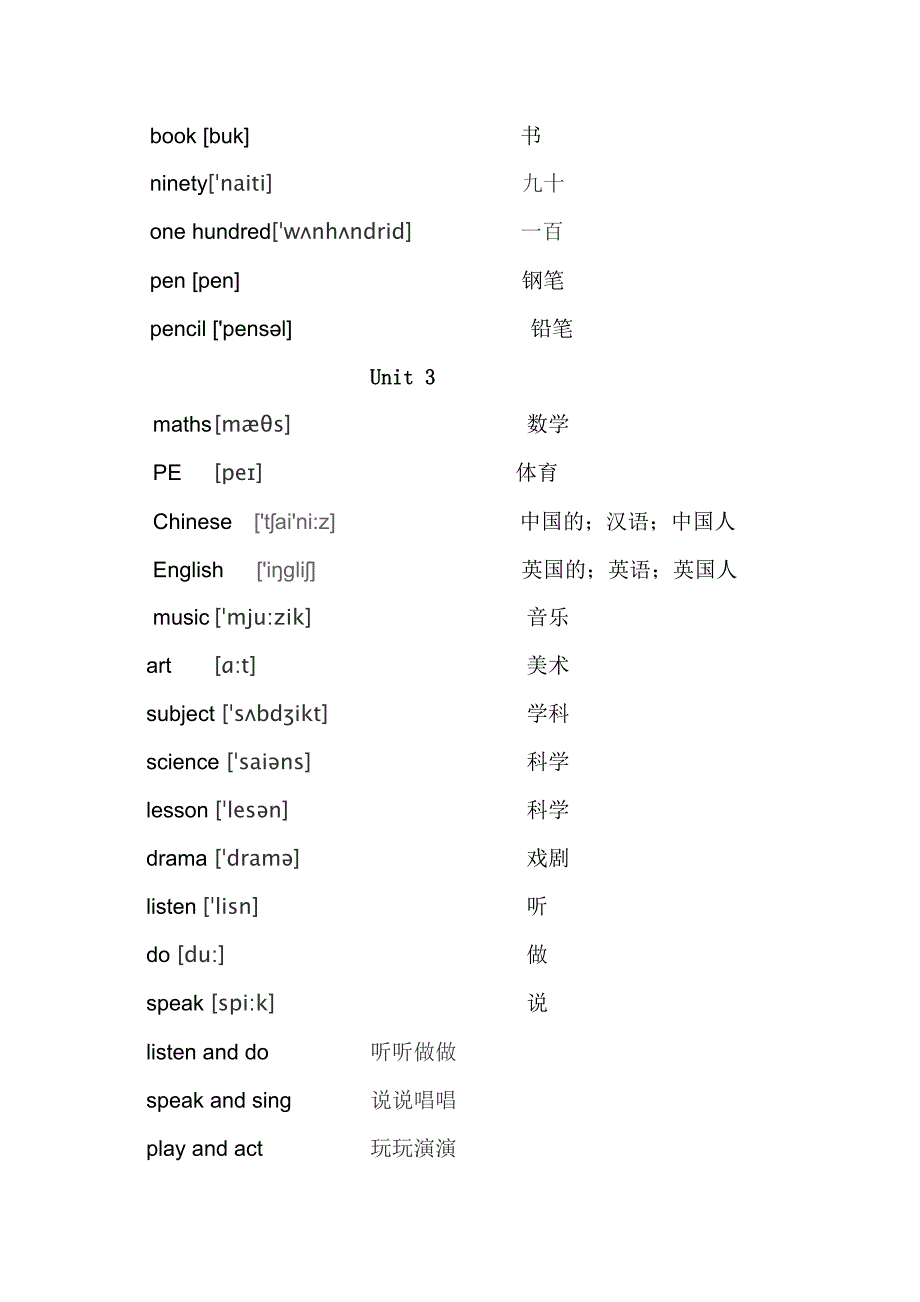 新小学英语四年级下册单词表(带音标) （精选可编辑）.doc_第3页