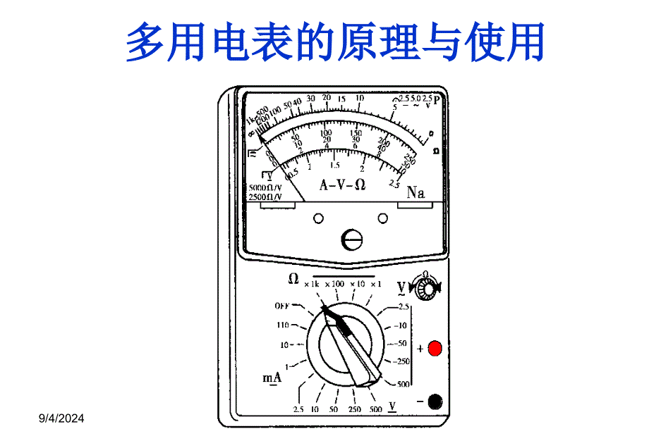 多用电表的原理与使用教学课件_第1页