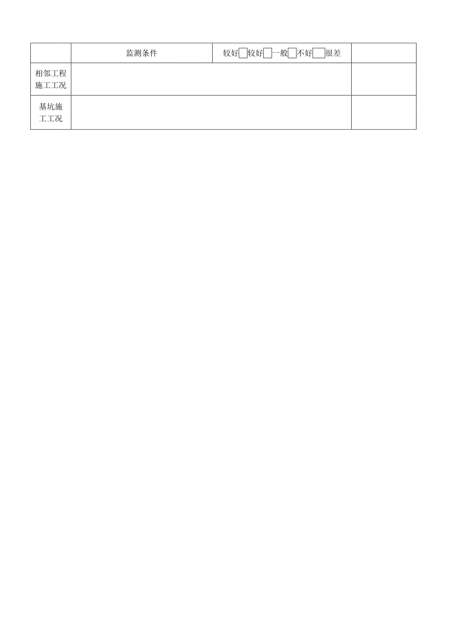 基坑支护监测记录表_第4页