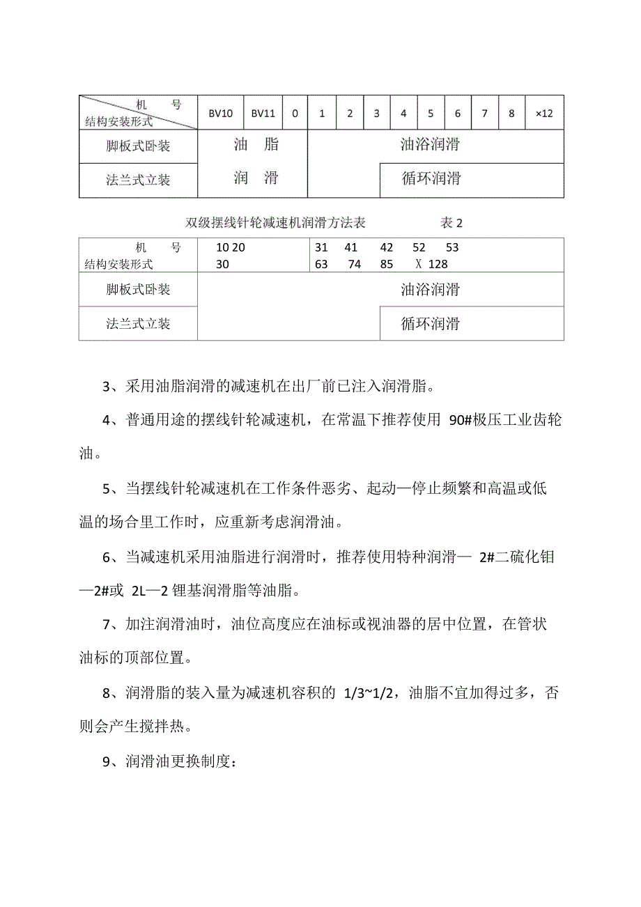 摆线针轮减速机使用说明书_第2页