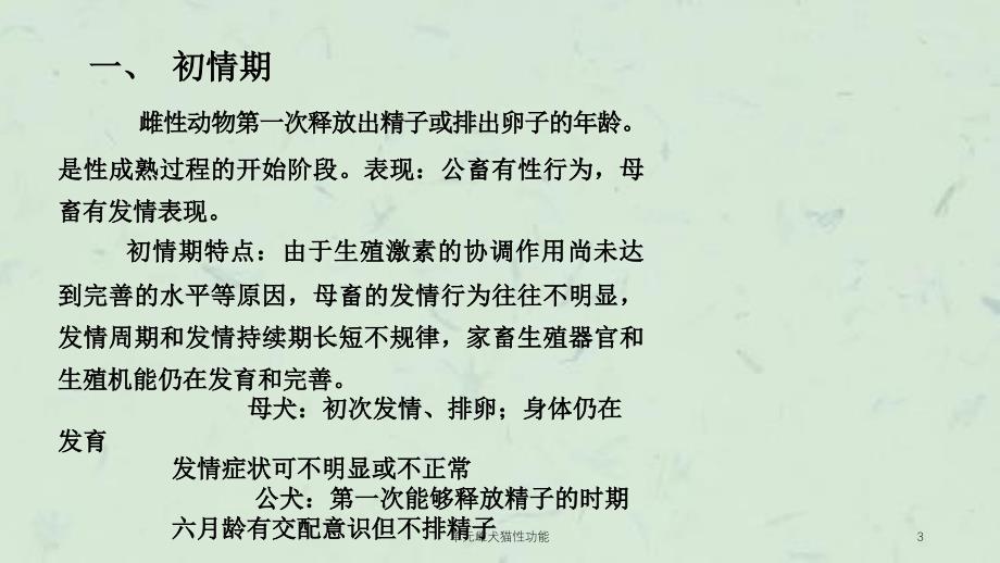 单元雌犬猫性功能课件_第3页