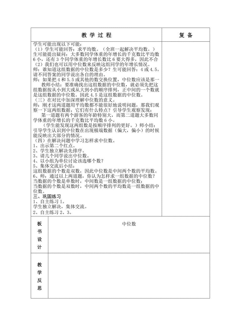 青岛版六年制六年级数学第6单元教学设计82-90_第5页