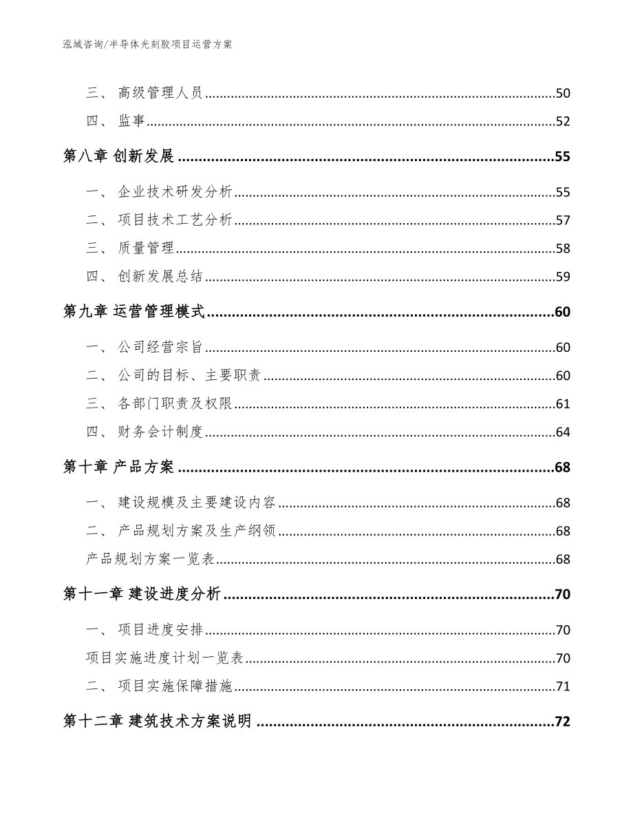 半导体光刻胶项目运营方案_第4页