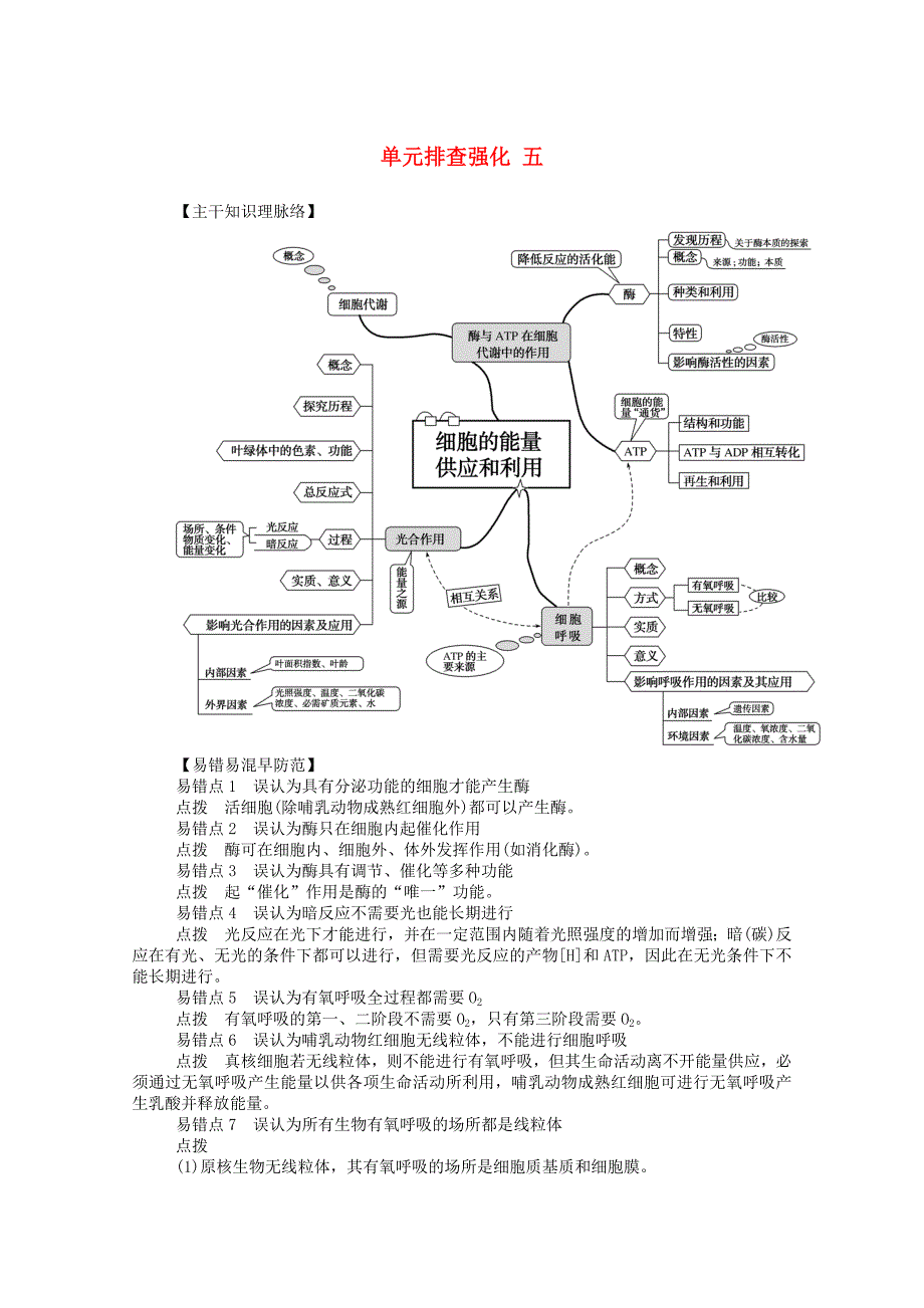 2019_2020学年高中生物单元排查强化五学案新人教版必修120190904155.doc_第1页