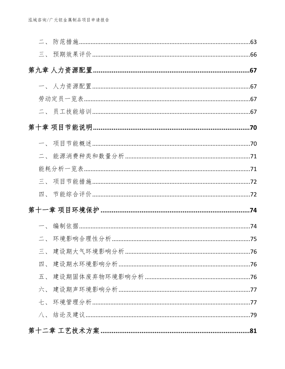 广元钽金属制品项目申请报告_第4页