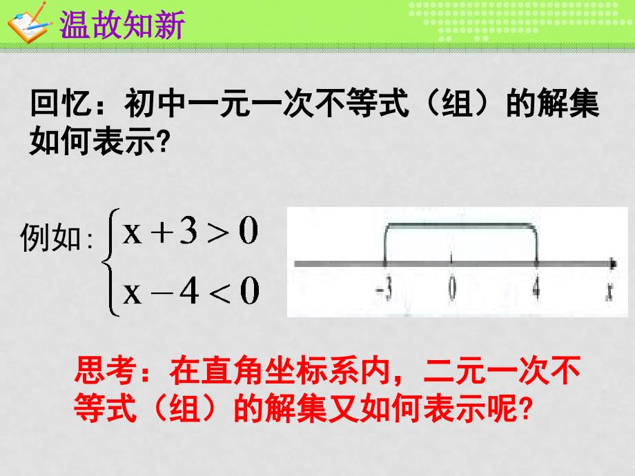 高中数学：第三章不等式教学课件(共17套)新课标人教A版必修5平面区域（1）_第2页