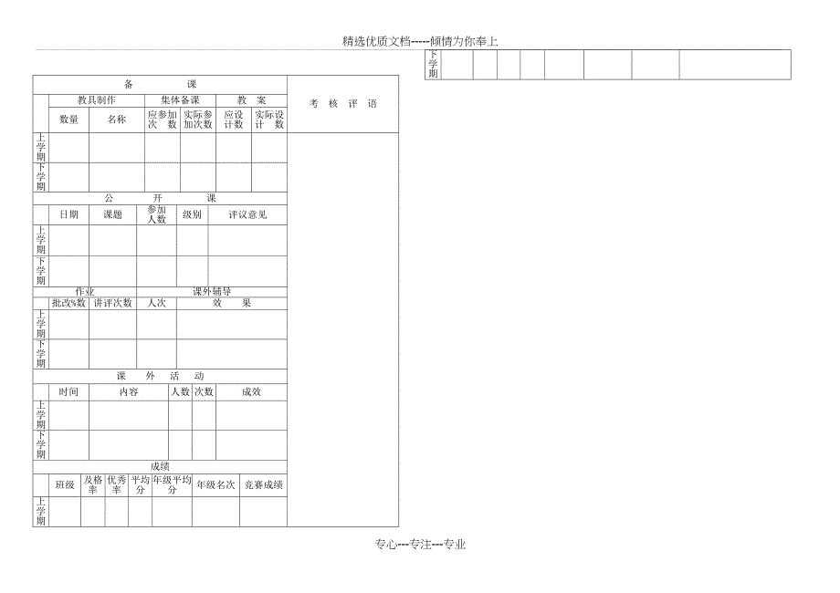 中小学教师教育教学水平能力测试成绩单-定级--评职称_第2页