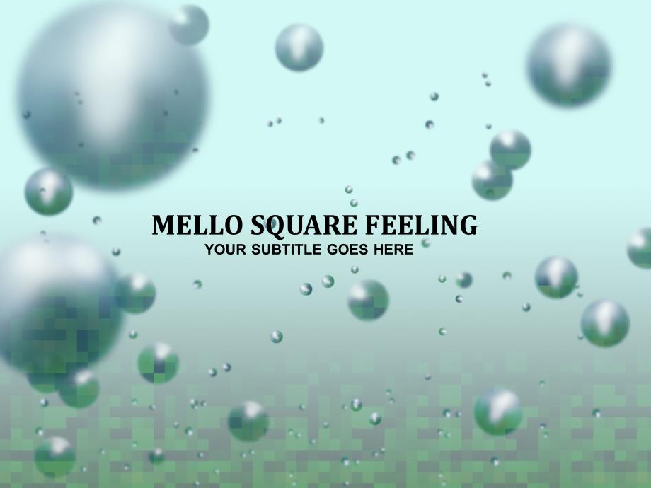 抽象精品ppt模板mellosquarefeeling160_第1页