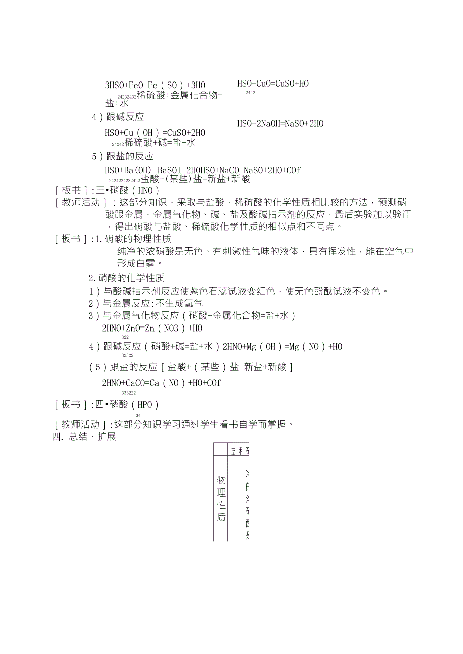 初三化学教案几种常见的酸_第4页