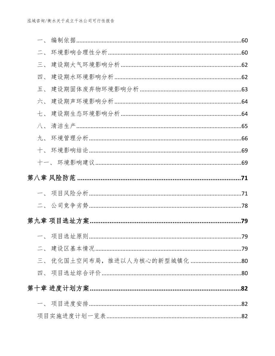 衡水关于成立干冰公司可行性报告（模板）_第5页