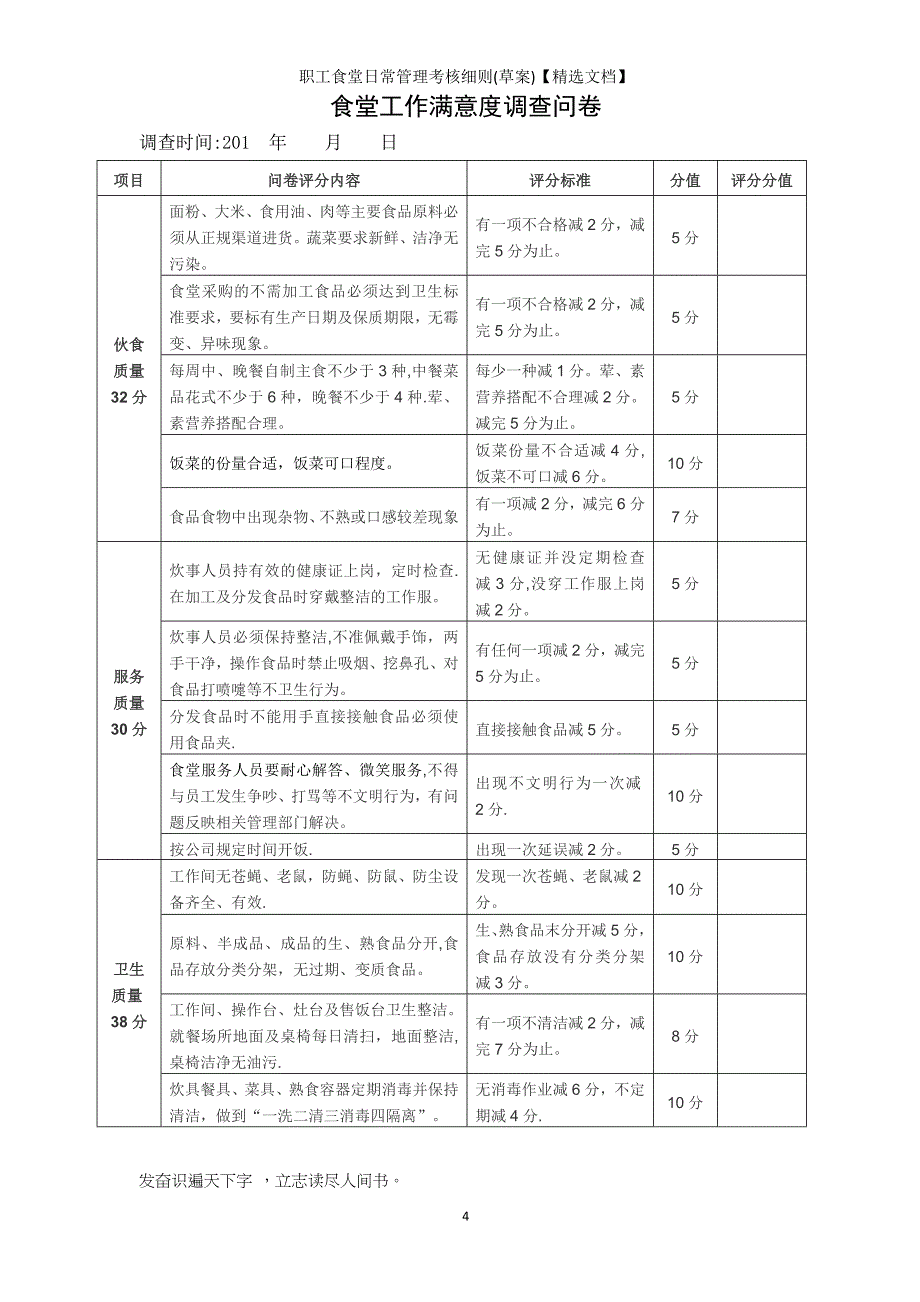 职工食堂日常管理考核细则(草案)【精选文档】_第4页