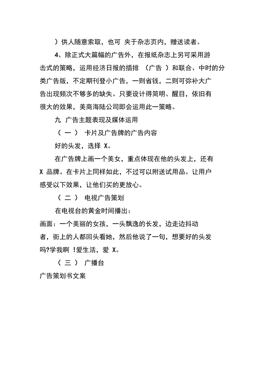 广告策划书文案_第4页