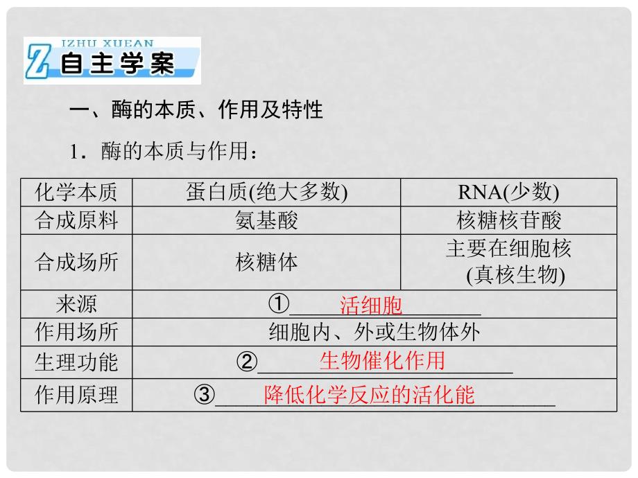 高考生物一轮总复习 第5章 第12节 降低化学反应活化能的酶、细胞的能量“通货” ATP课件（必修1）_第4页