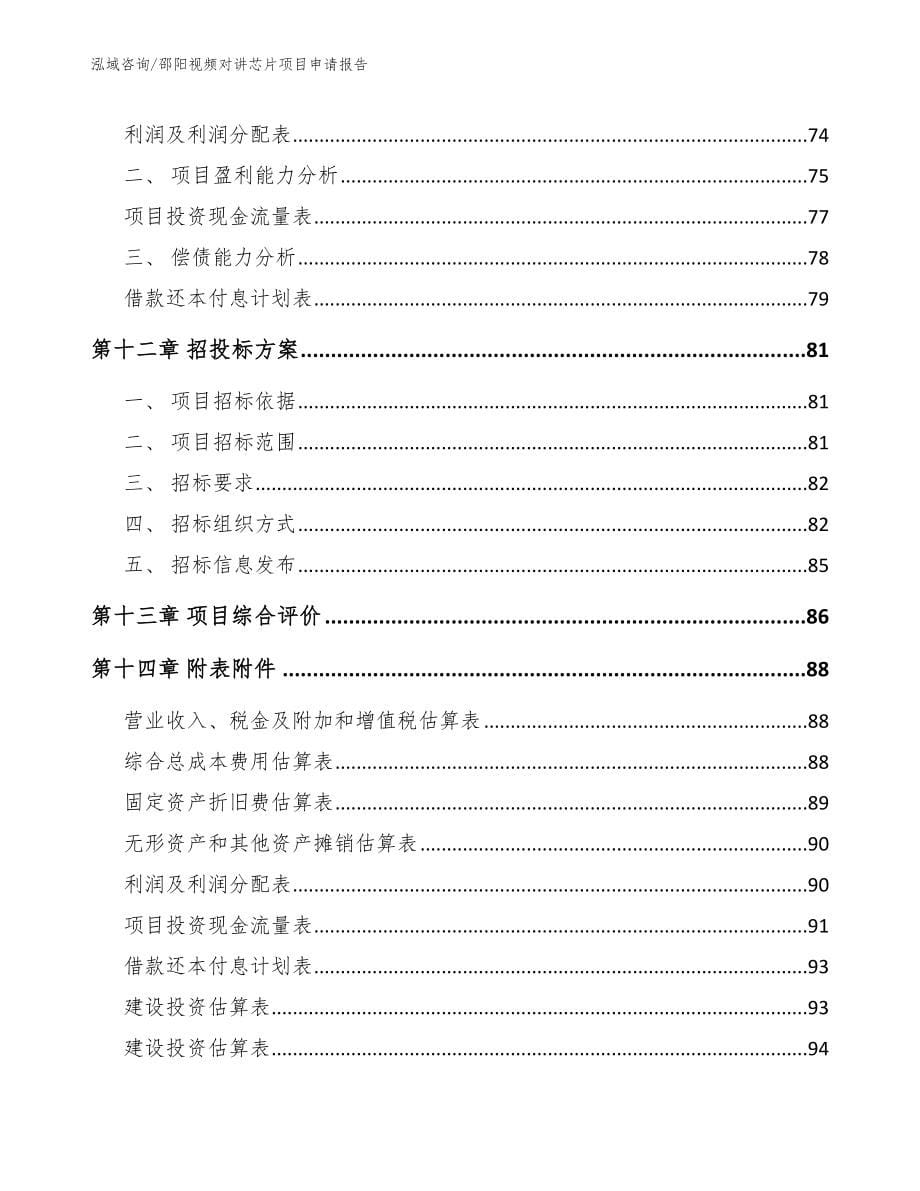 邵阳视频对讲芯片项目申请报告参考范文_第5页