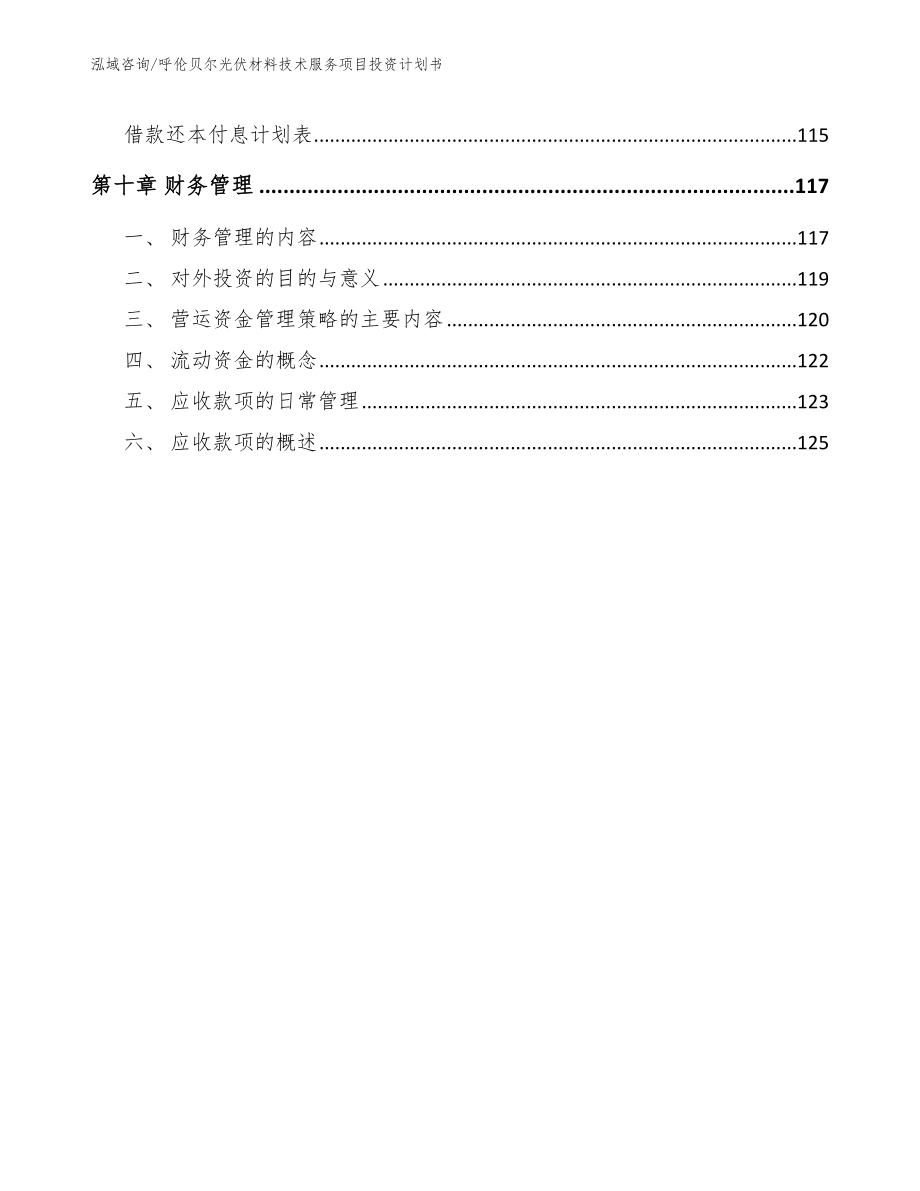 呼伦贝尔光伏材料技术服务项目投资计划书_模板范文_第4页