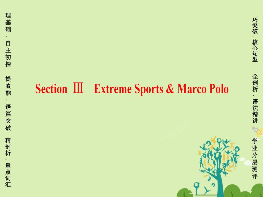 高中英语 Unit 8 Adventure Section Ⅲ Extreme Sports &amp; Marco Polo课件 北师大版必修3_第1页