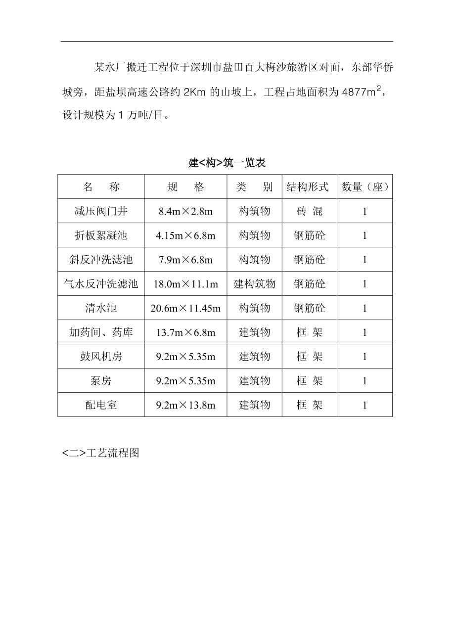 水厂搬迁工程施工组织设计.doc_第5页