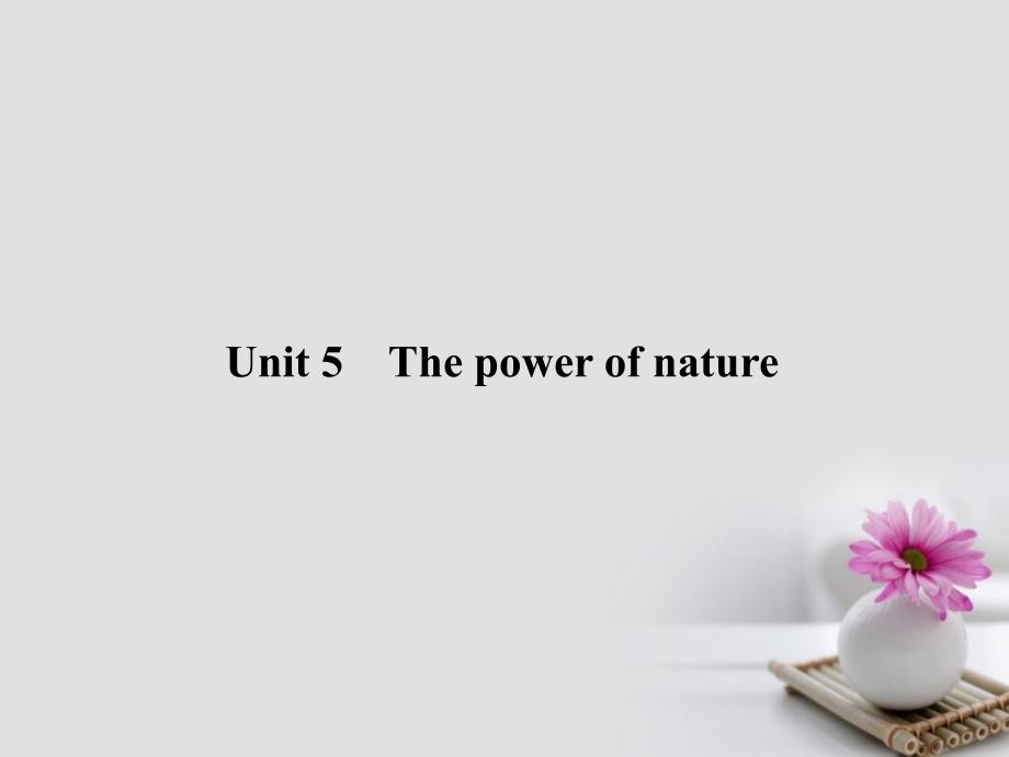 2018届高三英语总复习 第一部分 回归教材 Unit 5 The power of nature课件 新人教版选修6_第3页