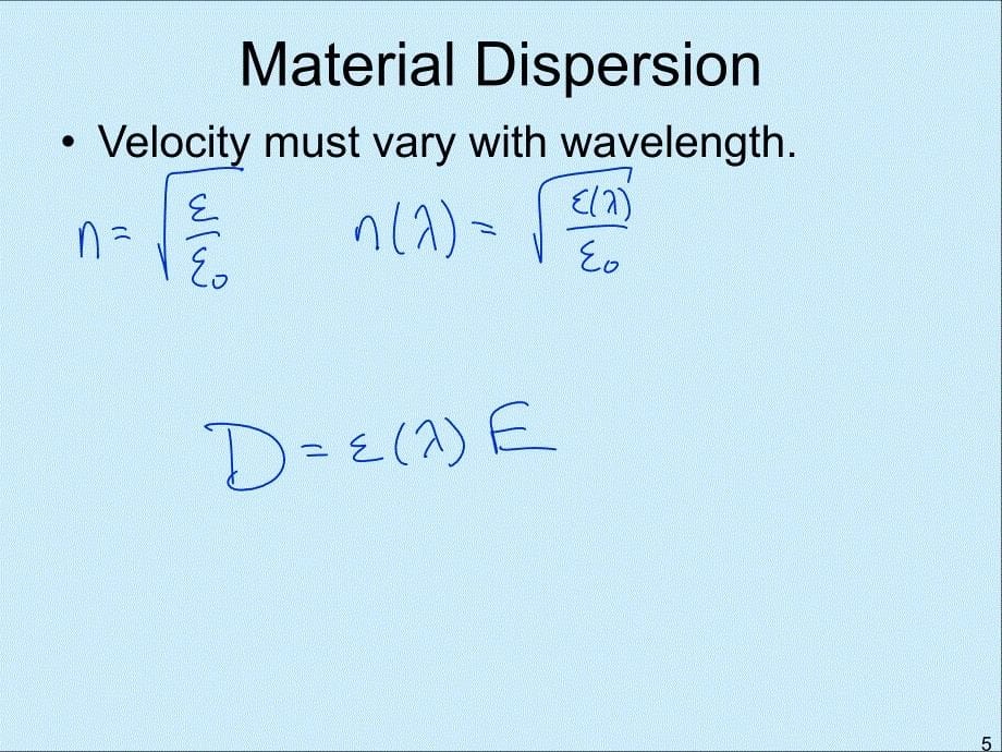 Dispersion in WaveguidesSouthern Methodist Universiy色散的波导南卫理公会大学_第5页