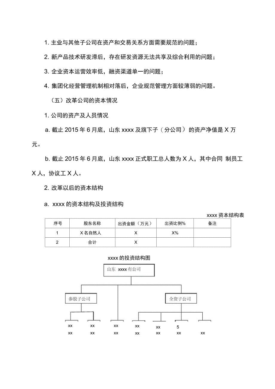 xxxx公司管理系统制改制方案设计实用模板_第5页