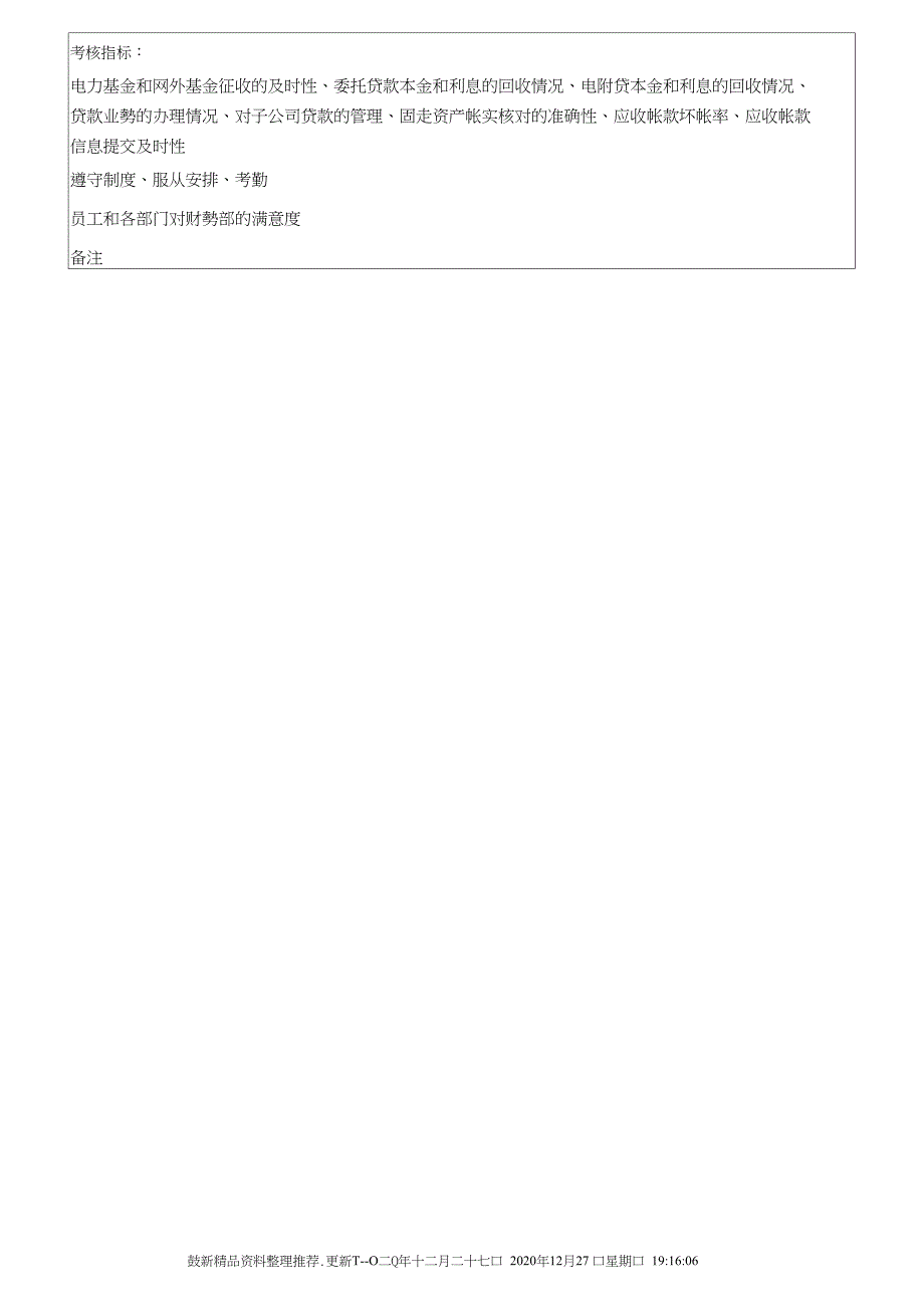 电力集团财务部收入管理岗职务说明书_第4页