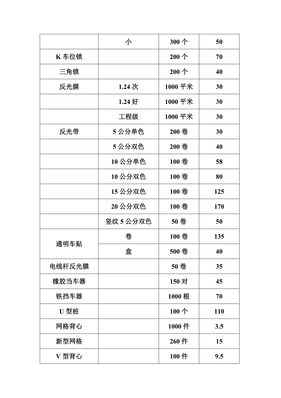 交通设施报价单.doc_第2页