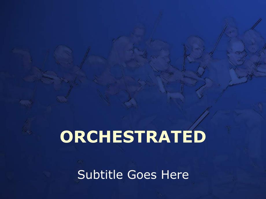 最新精美PPT模板orchestrated_第1页