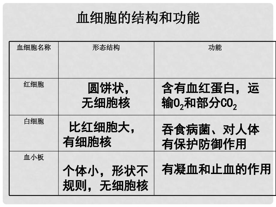 七年级生物下册 第10章人体内的物质运输和能量供给复习课件 苏教版_第4页