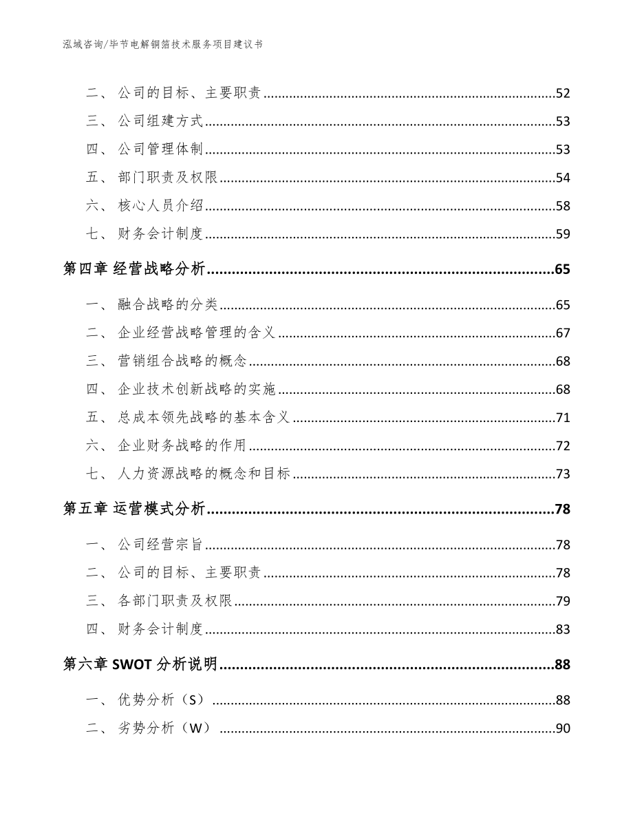 毕节电解铜箔技术服务项目建议书范文_第3页