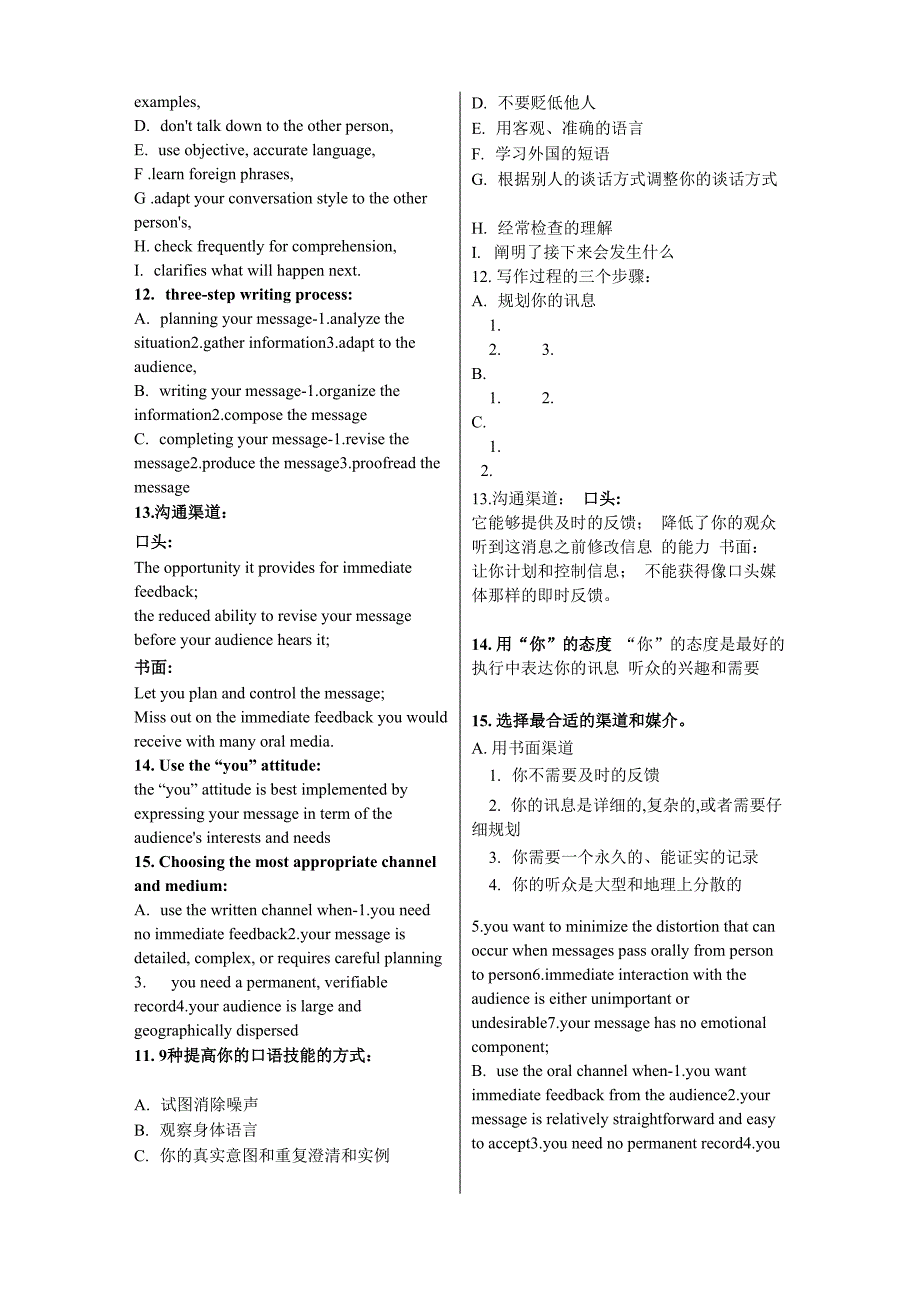 商务沟通总结_第3页