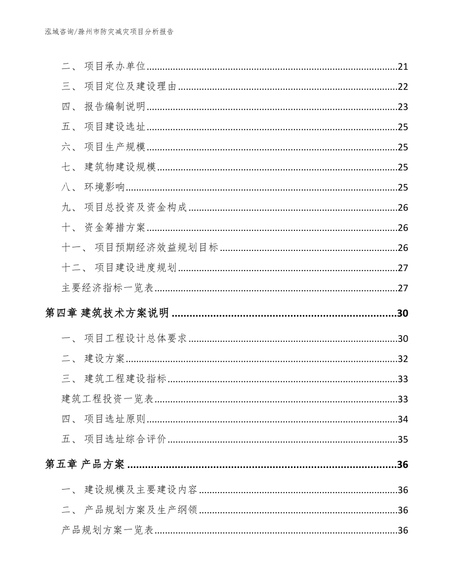 滁州市防灾减灾项目分析报告【参考范文】_第3页