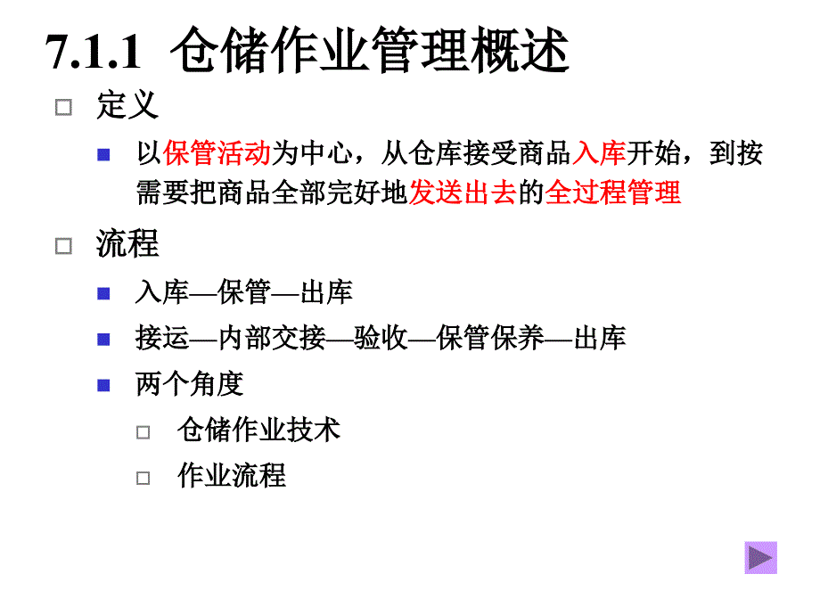 物流管理技能第七章仓储管理课件_第4页