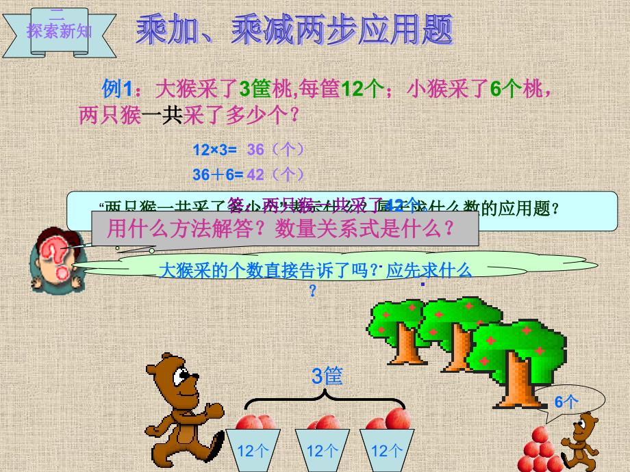 苏教版数学三年级下册《乘加乘减应用题》ppt课件_第3页