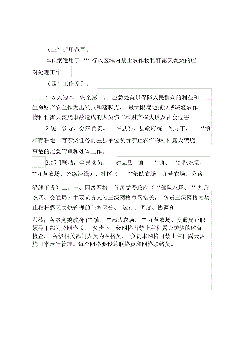 禁止农作物秸秆露天焚烧应急预案_第2页