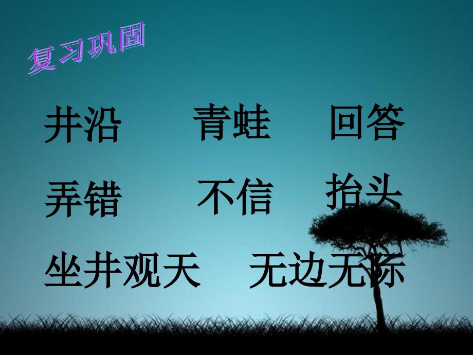 二年级语文上册课文412坐井观天课堂教学课件3新人教版新人教版小学二年级上册语文课件_第2页