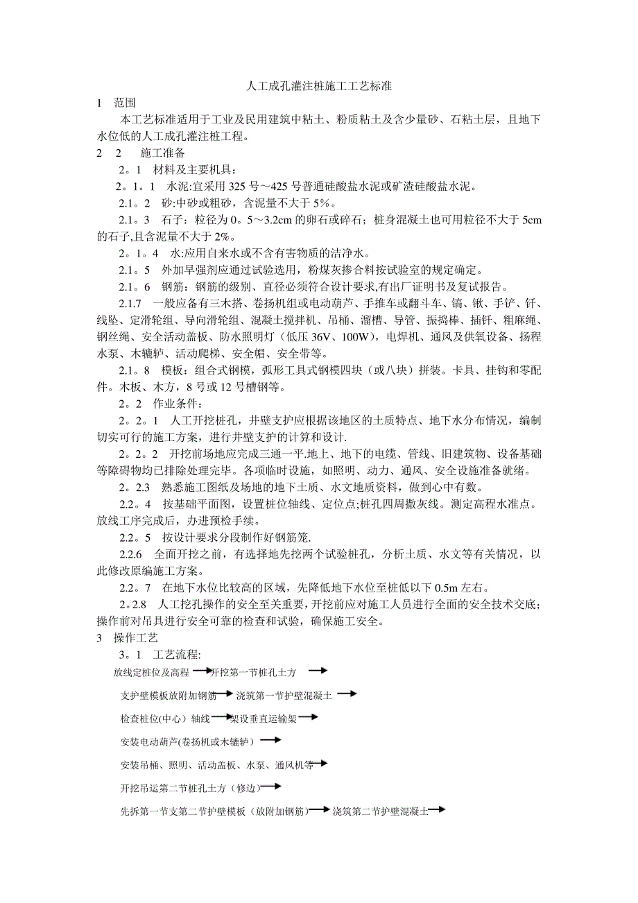 人工挖孔桩规范_第1页