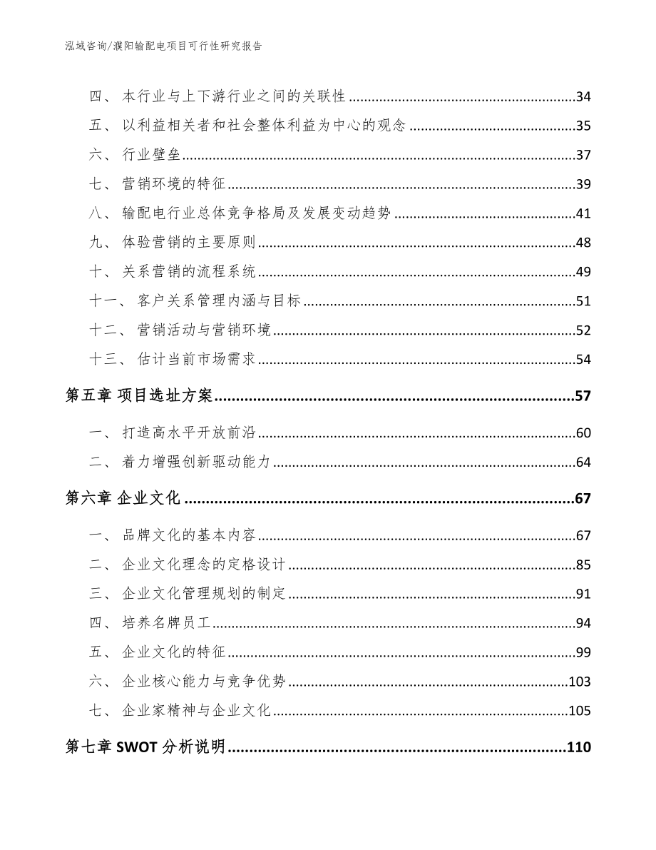 濮阳输配电项目可行性研究报告_范文_第2页