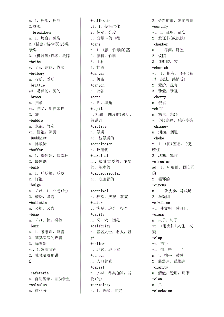 职称英语A级词汇表.doc_第3页