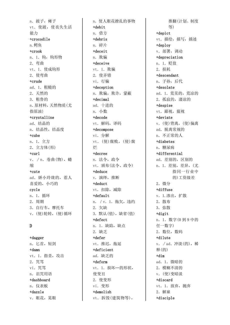 职称英语A级词汇表.doc_第5页