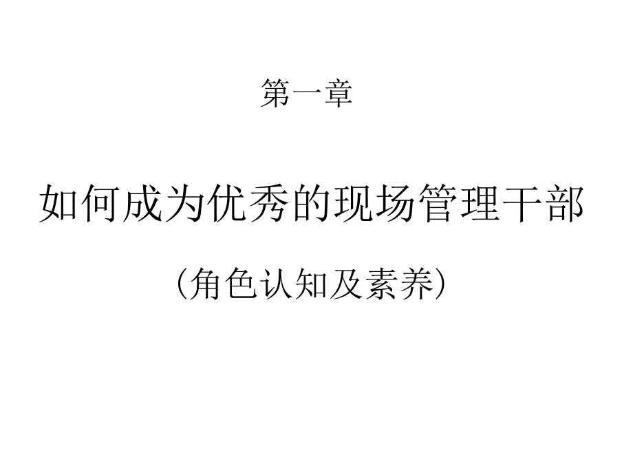 班组长生产现场管理技能及素质提升_第3页